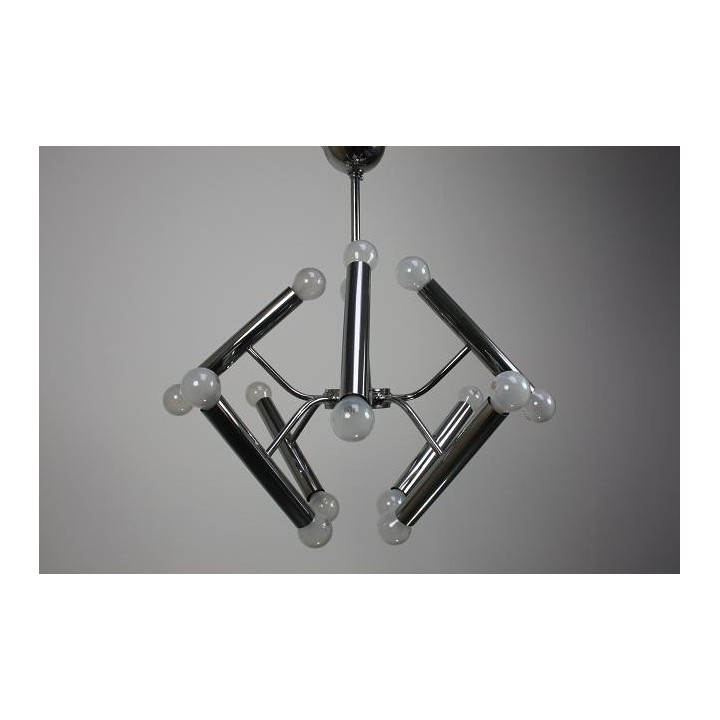 Chromen hanglamp 1 - Retro Studio