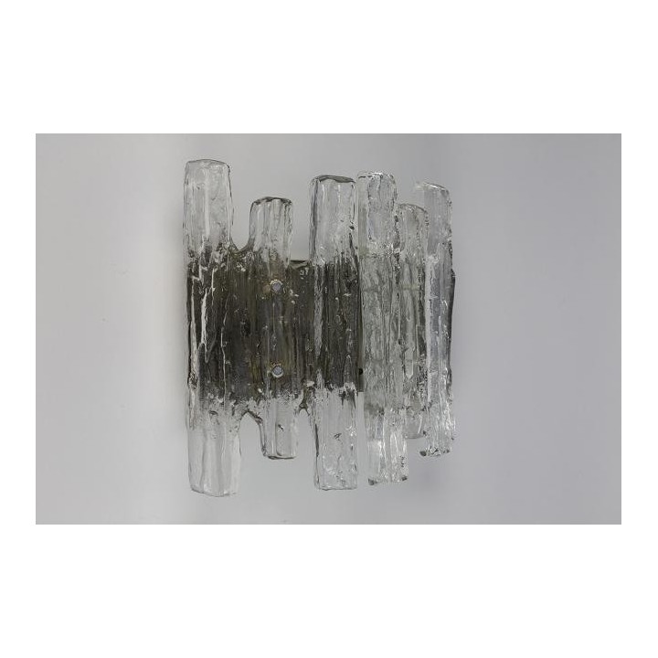 Glazen wandlamp "Ijs" - Retro Studio