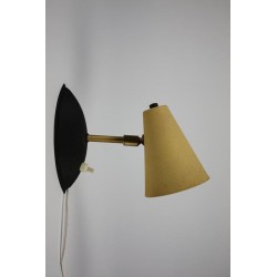 1950's wandlamp geel 2