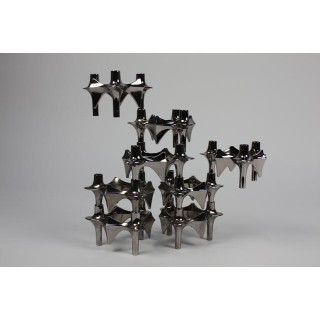 Stackable candelholders set of 8 - Retro Studio