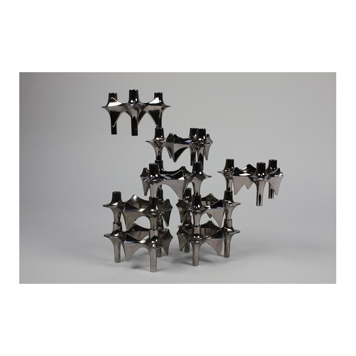 Stapelkandelaars set van 8 - Retro Studio