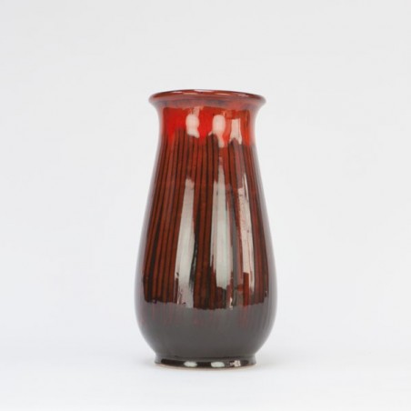 Ceramic vase red/ brown