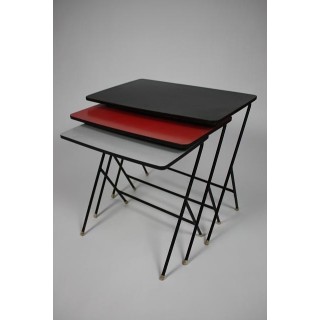 Set van 3 1950's bijzettafels - Retro Studio