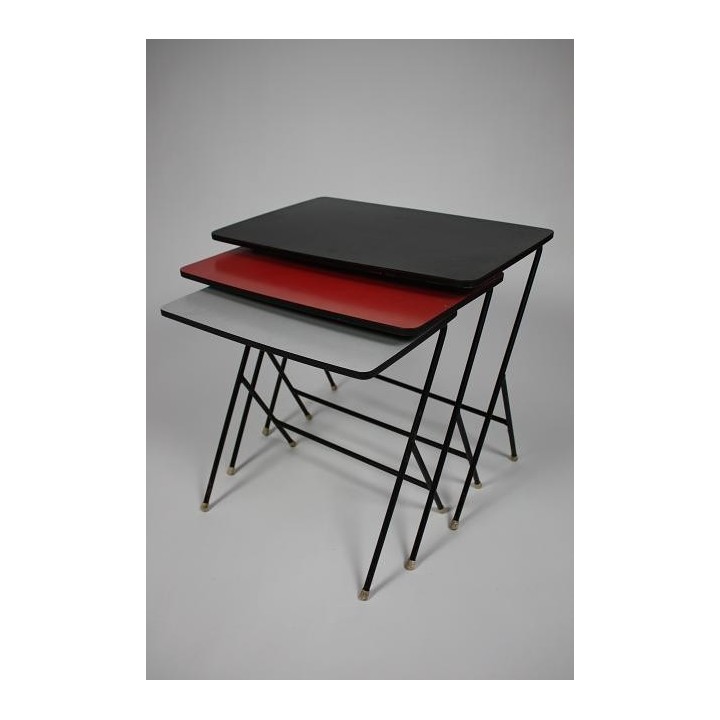 Set van 3 1950's bijzettafels - Retro Studio