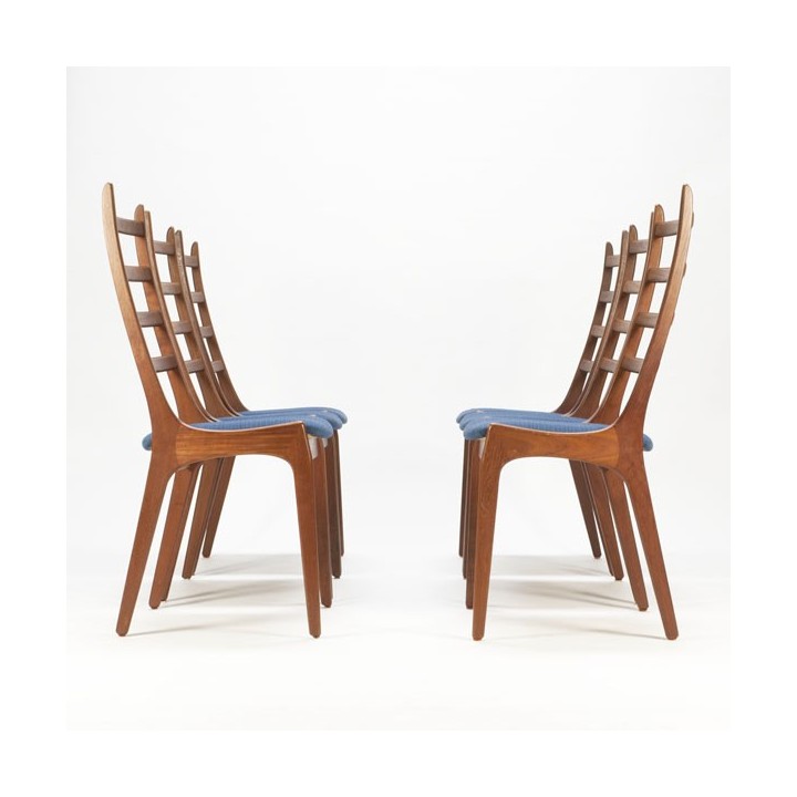 Set van 6 Deense eettafel stoelen - Retro Studio