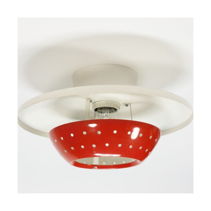 Ceiling lamp orange/ white - Retro Studio
