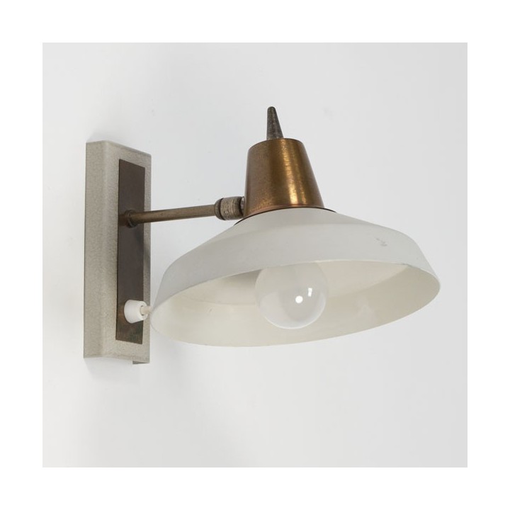 Wandlamp grijs/koper - Retro Studio