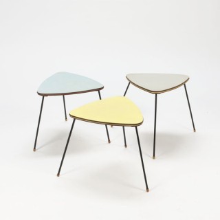 3 bijzettafels jaren 50 - Retro Studio