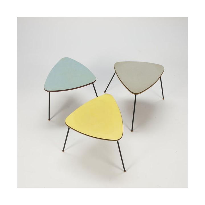 Set of 3 sidetables 1950's - Retro Studio