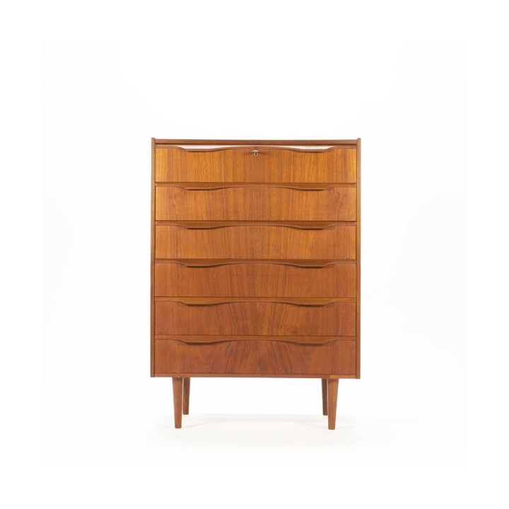 Luxe ladekast in teak - Retro Studio