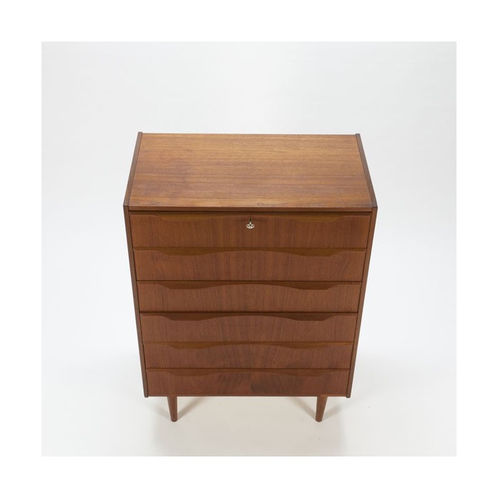 Luxe ladekast in teak - Retro Studio