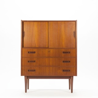 Scandinavische kast in teakhout - Retro Studio