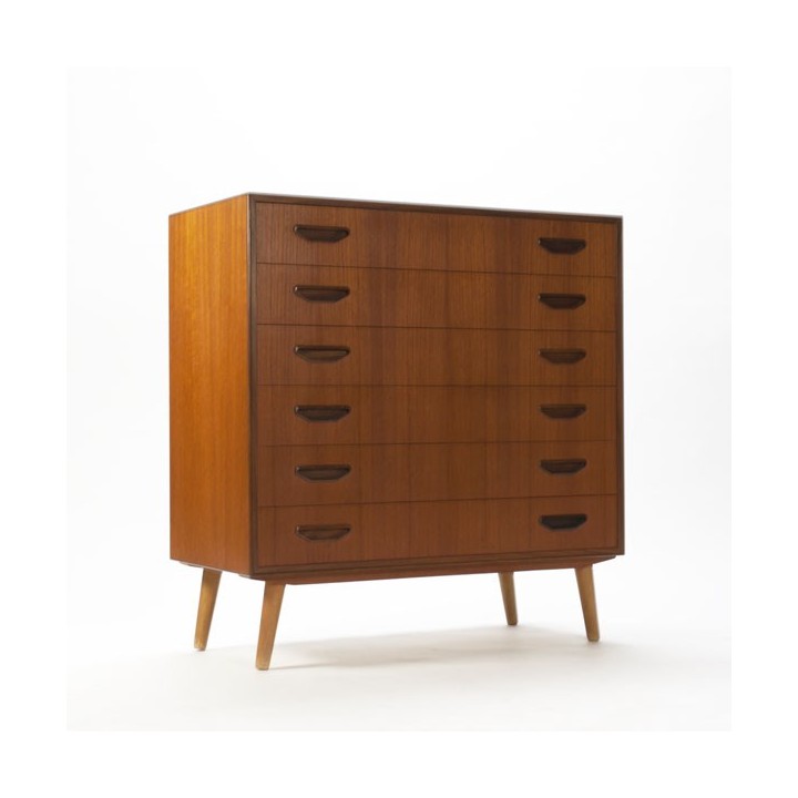 Luxe ladenkast in teakhout nr. 2 - Retro Studio