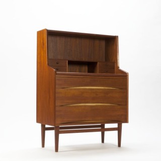 Scandinavische secretaire in teakhout - Retro Studio