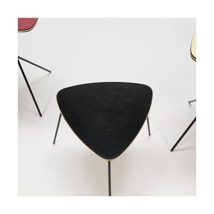 Set of 3 vintage sidetables 1950's - Retro Studio