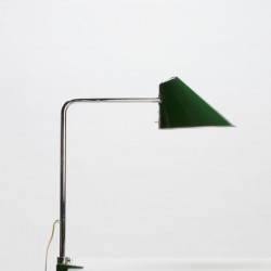 Bureau-/ klemlamp met groene kap