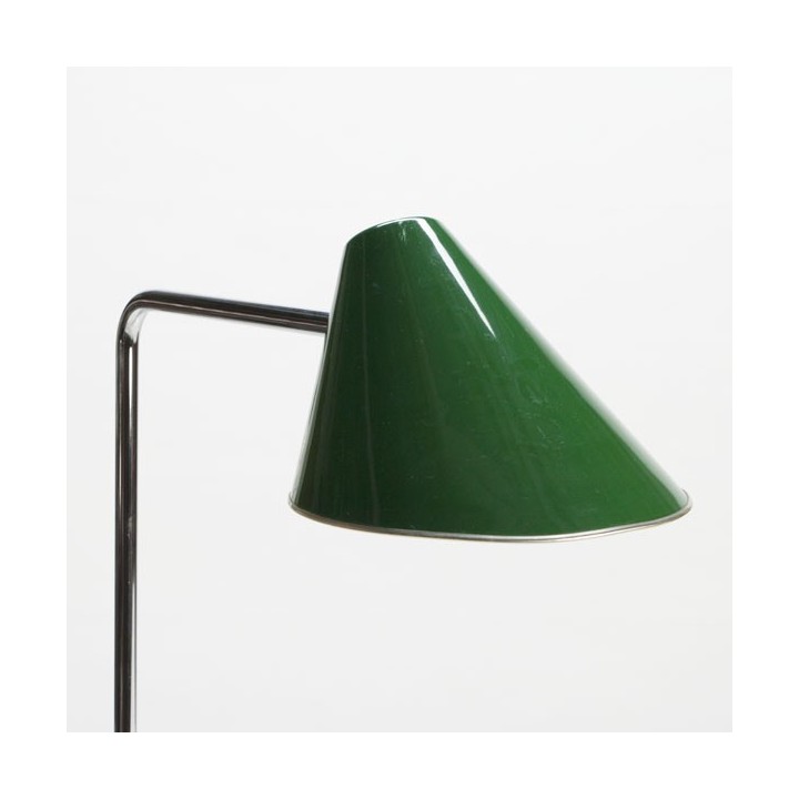 Bureau-/ klemlamp met groene kap - Retro Studio