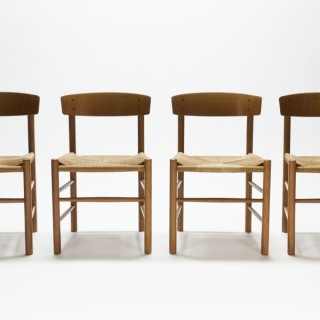 Set van 4 Børge Mogensen stoelen - Retro Studio