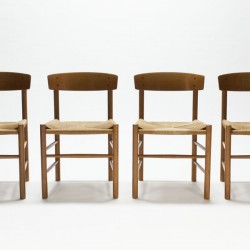 Set van 4 Børge Mogensen stoelen