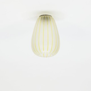 Ceiling lamp 1950's glass/yellow - Retro Studio