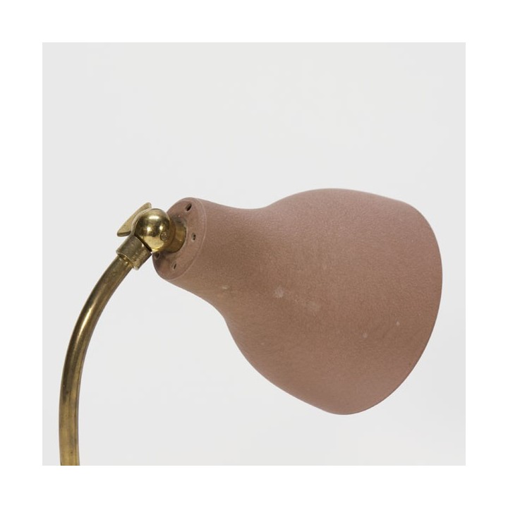 Set of 2 pink/brass lamps - Retro Studio