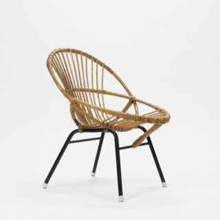 Small bamboo easy chair - Retro Studio