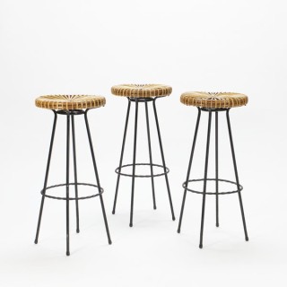 Set of 3 barstools by Dirk van Sliedrecht - Retro Studio