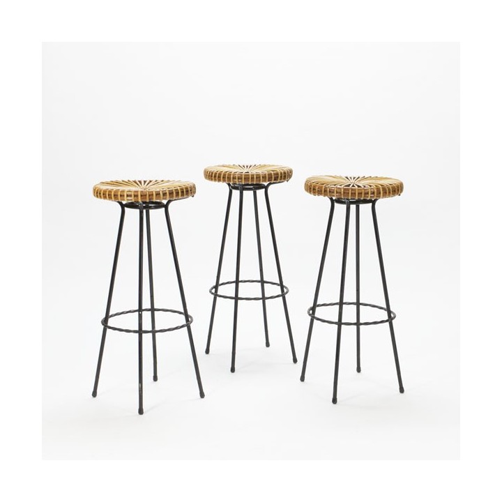 Set of 3 barstools by Dirk van Sliedrecht - Retro Studio
