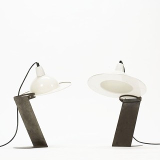 Set van 2 industriele tafellampen - Retro Studio