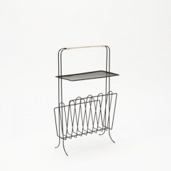 Magazine holder with perforated metal sheet