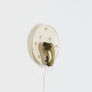 Wandlamp jaren 50 messing - Retro Studio