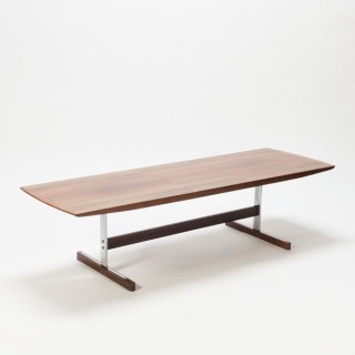 Salontafel met chromen details - Retro Studio