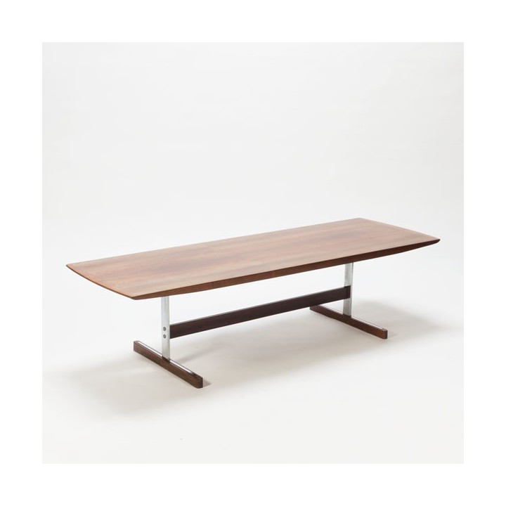 Coffee table with chrome details - Retro Studio