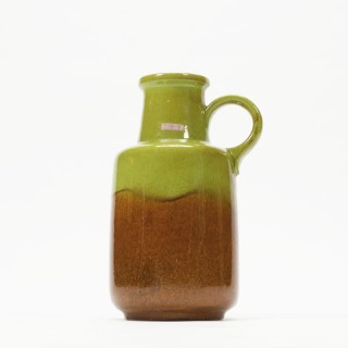 Scheurich vase green/ brown - Retro Studio