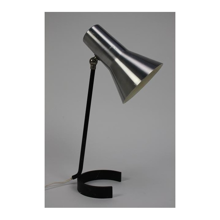 Avia tafellamp aluminium kap - Retro Studio