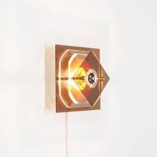 Plexiglazen wandlamp jaren 70 nr.2 - Retro Studio