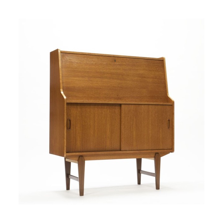 Secretaire in teakhout vintage - Retro Studio