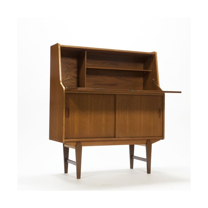 Secretaire in teakhout vintage - Retro Studio