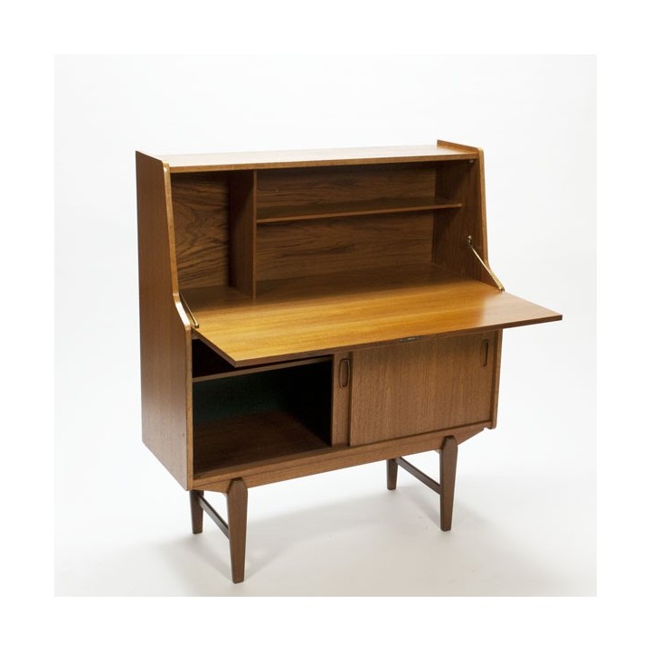 Secretaire in teakhout vintage - Retro Studio