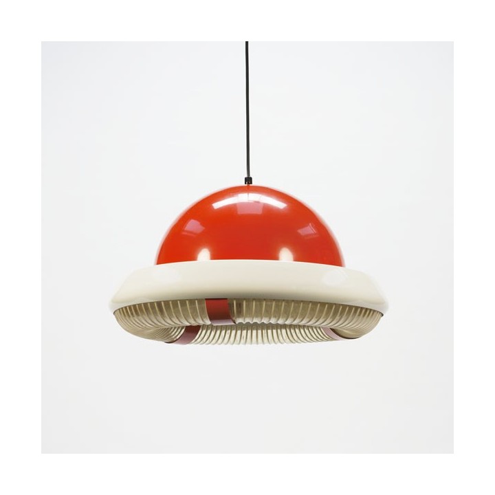 Orange space hanging lamp - Retro Studio