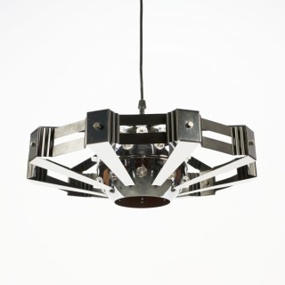 Chromen space hanglamp - Retro Studio