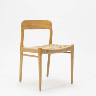 vintage Niels. O. Møller stoel Model 75 - Retro Studio