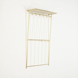 Coat rack with metal perforated hatrack - Retro Studio