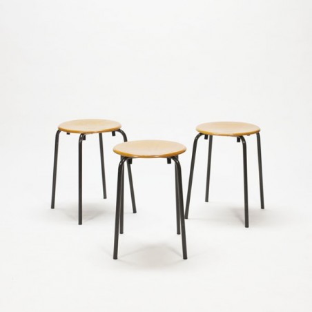 Set of 3 industrial stools