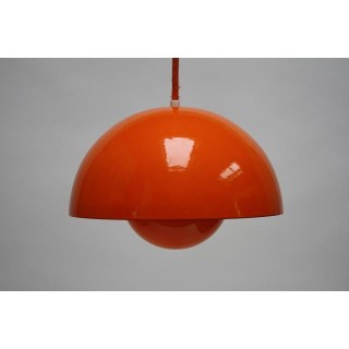 Flower Pot van Verner Panton oranje - Retro Studio