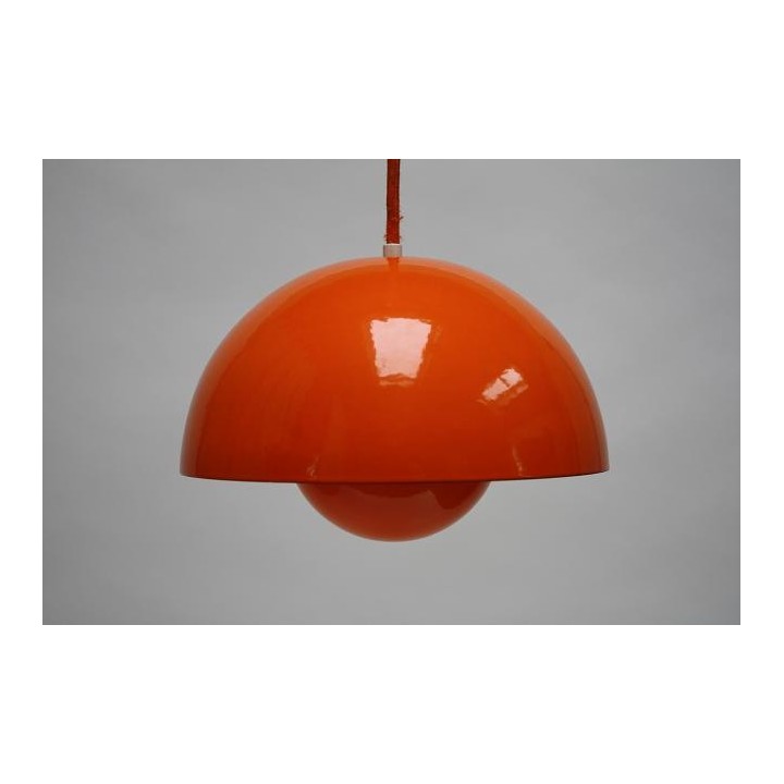 Flower Pot van Verner Panton oranje - Retro Studio