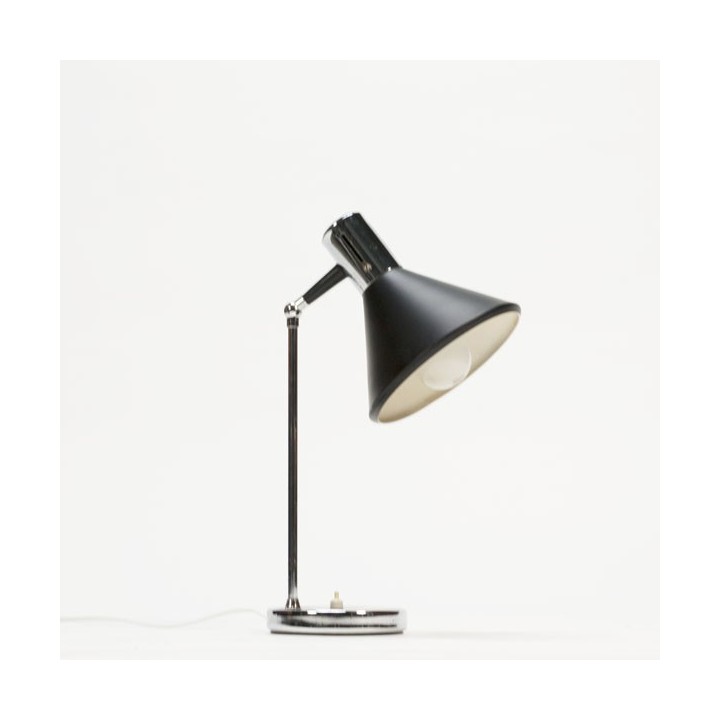 Table lamp black/ chrome 1960's - Retro Studio