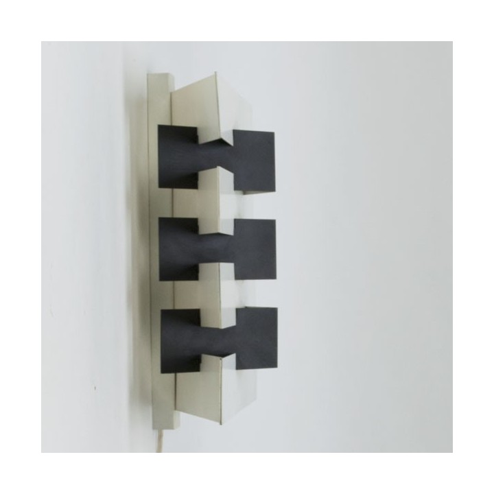 Vintage Anvia modernistische wandlamp zwart - Retro Studio