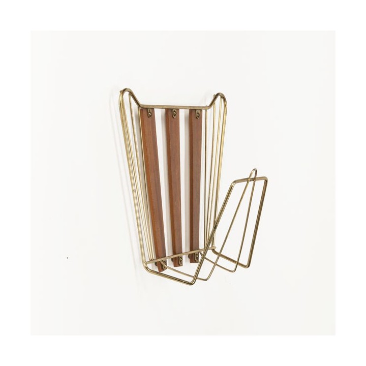 Wandrekje koper/hout - Retro Studio