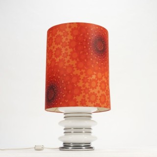 Large table lamp with white glass base - Retro Studio